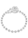 Engraved Pattern Ball Chain Bracelet Silver - GUCCI - BALAAN 2