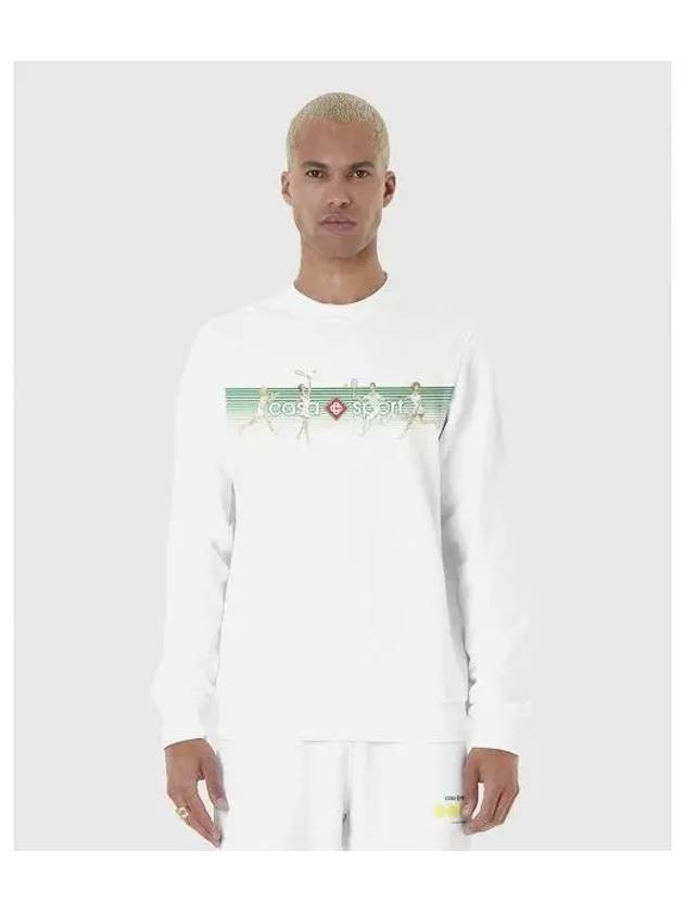 M PLAYFUL STRIPES PRINTED SWEATSHIRT - CASABLANCA - BALAAN 1