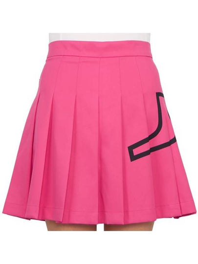 Naomi Pleated Skirt Fuchsia Purple - J.LINDEBERG - BALAAN 2