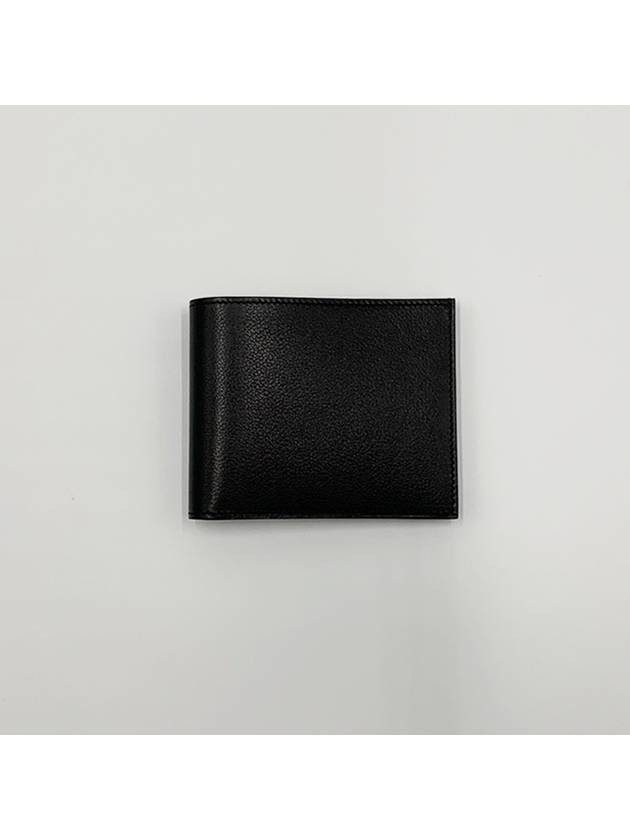 Men s Citizen Twill Compact Card Holder Evergrain Silk Noir Blue Half Wallet H086597CAAA R - HERMES - BALAAN 2