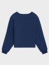 Paris Rouge Sweatshirt Cotton Fleece Navy Cream 2Y43E649W 07YC - CELINE - BALAAN 3