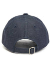 Charlie Embroidered Logo denim ball cap indigo - A.P.C. - BALAAN 5