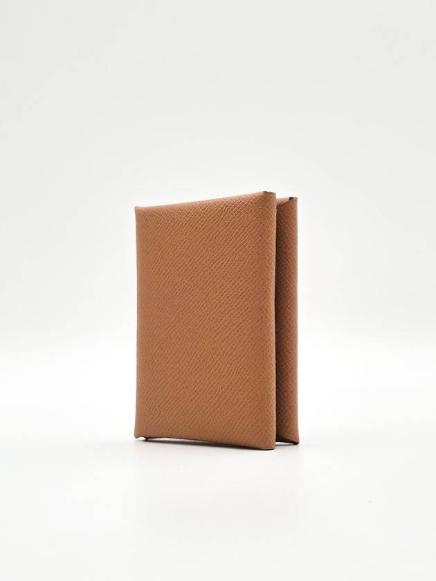 Calvi Duo Card Wallet Brown - HERMES - BALAAN 4