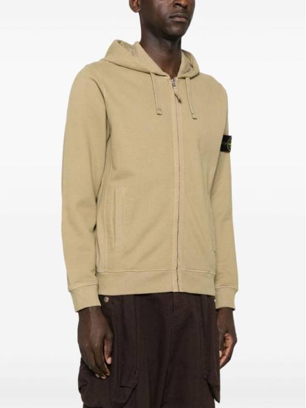 logo patch zip hooded sweatshirt - STONE ISLAND - BALAAN 6