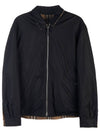 check pattern reversible cotton jacket - BURBERRY - BALAAN 5