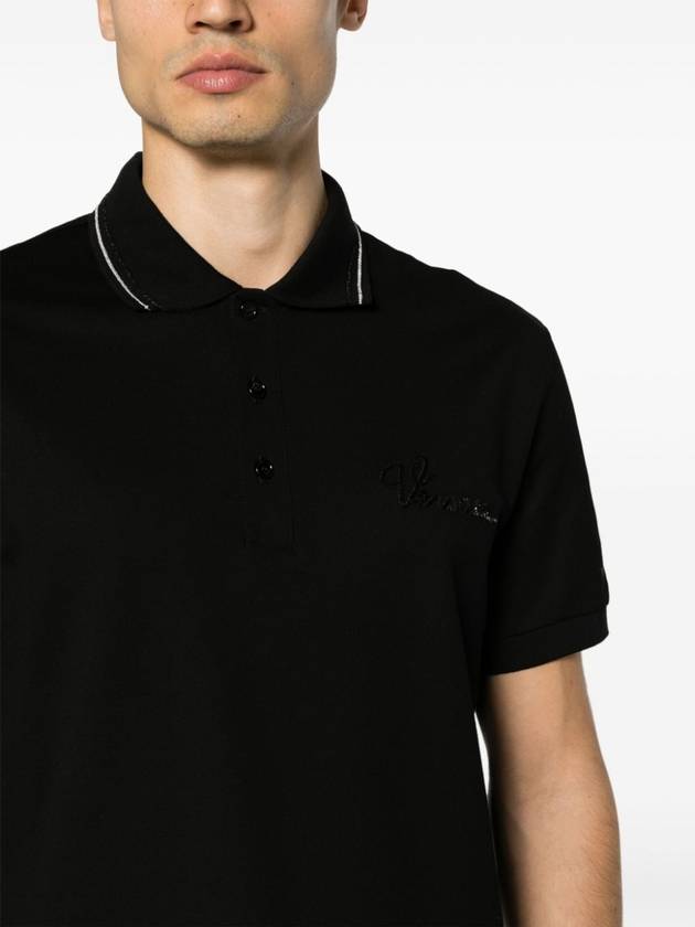 Nautical Logo Decorated Polo Shirt 10139101A09839 - VERSACE - BALAAN 5