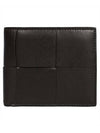 Intrecciato Half Wallet Black - BOTTEGA VENETA - BALAAN 1