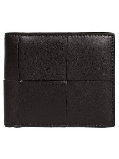 Intrecciato Half Wallet Black - BOTTEGA VENETA - BALAAN 1