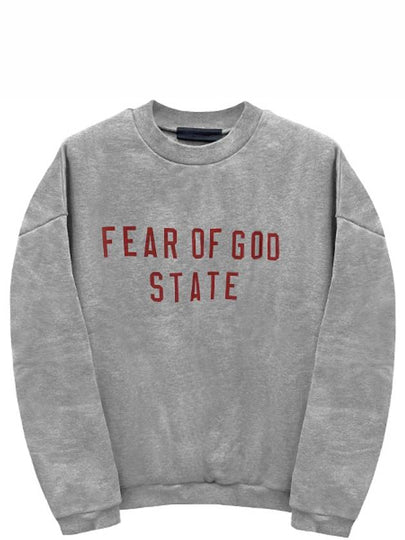 Essential Fleece Crewneck Sweatshirt Dark Heather - FEAR OF GOD - BALAAN 2