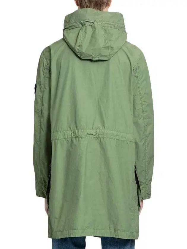 Naslan Light Watro Garment Dyed Parka Green - STONE ISLAND - BALAAN 3