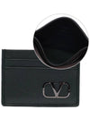 Men's Metal V Logo Card Wallet - VALENTINO - BALAAN 2