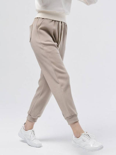 Doyou Know MC Women s Soft Sand Brushed Heated Beige Jogger Pants DO3232JOPT75 - DOYOUKNOWMC GOLF WEAR - BALAAN 2