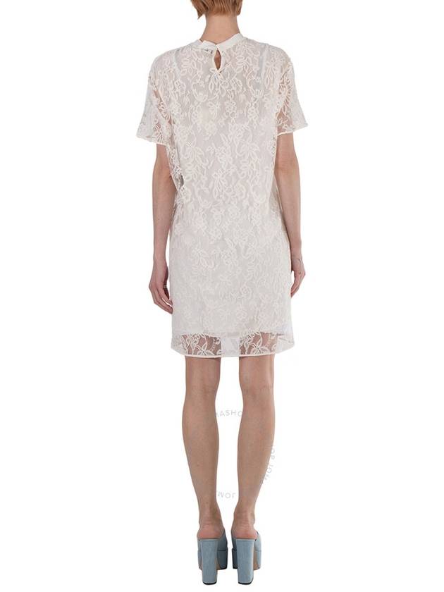 Burberry Ladies Natural, White Lace Dress, Brand Size 10 (US Size 8) - BURBERRY - BALAAN 3