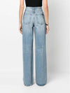 Denim Cotton Bootcut Jeans Blue - SAINT LAURENT - BALAAN 5