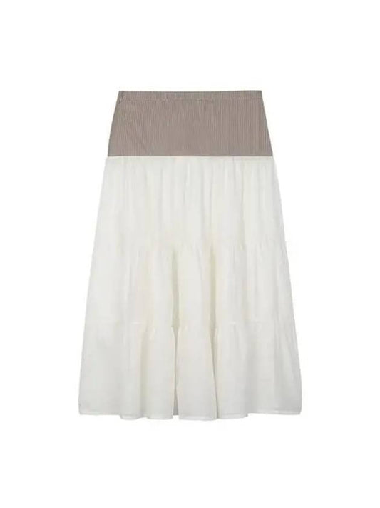 Women s Calabria Gathered Long Skirt White SM5003 - PALOMA WOOL - BALAAN 2
