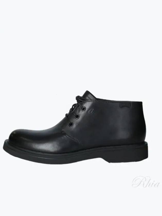 Norman Lace-Up Leather Ankle Boots Black - CAMPER - BALAAN 2