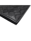 Women s 605721 Intrecciato Black Leather Bicycle Wallet - BOTTEGA VENETA - BALAAN 8