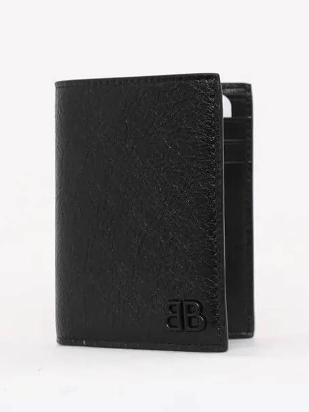 Monaco Vertical Half Wallet Black - BALENCIAGA - BALAAN 2