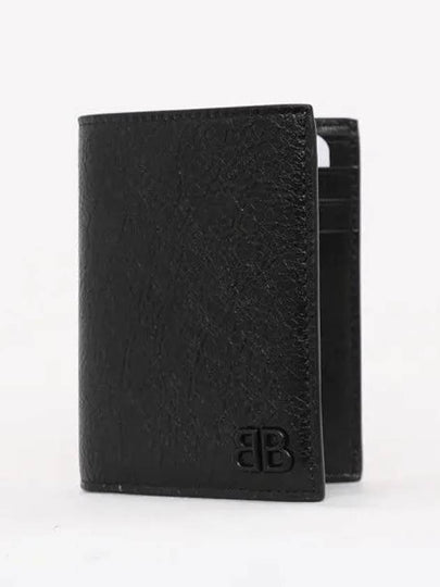 Monaco Vertical Half Wallet Black - BALENCIAGA - BALAAN 2