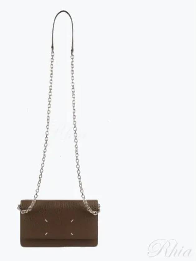 Maison Margiela Stitch Detail Leather WOC Bag P4455 SA3UI0008 T2147 - MAISON MARGIELA - BALAAN 1