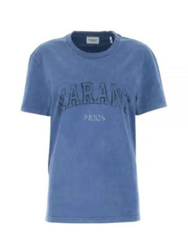 Short sleeve t shirt TS0069FA A1N97E 30LU Blue LIGHT - ISABEL MARANT - BALAAN 1