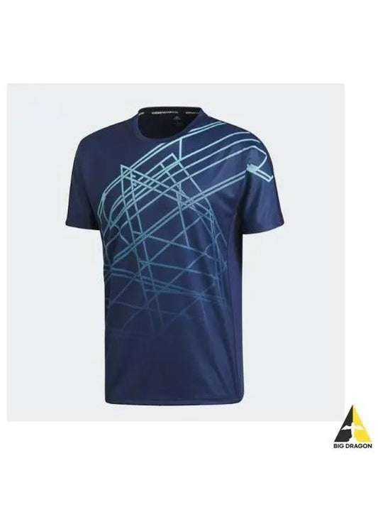 adidas BADMINTON BT Lines Tee M Round Men s CW7070 - ADIDAS - BALAAN 1