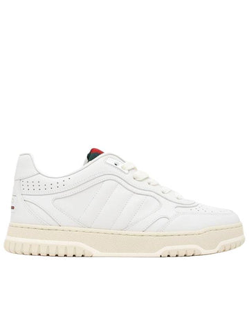 Men's Reweb Low Top Sneakers White - GUCCI - BALAAN 1