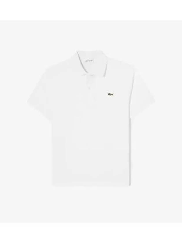 Men s French Regular Fit Basic Short Sleeve Polo White - LACOSTE - BALAAN 1