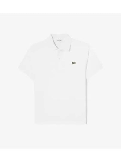 Men s French Regular Fit Basic Short Sleeve Polo White - LACOSTE - BALAAN 1