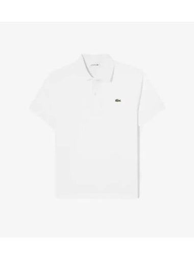 Men s French Regular Fit Basic Short Sleeve Polo White - LACOSTE - BALAAN 1