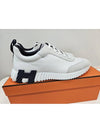 Bouncing Sneakers Calfskin Suede Goatskin Blanc - HERMES - BALAAN 5