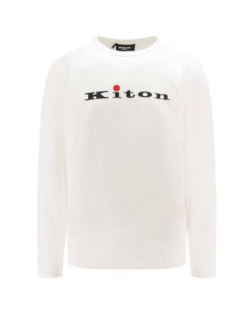 Hooded Sweatshirt UMK037701 BIANCO White - KITON - BALAAN 1