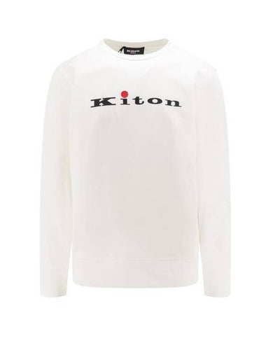 Hooded Sweatshirt UMK037701 BIANCO White - KITON - BALAAN 1