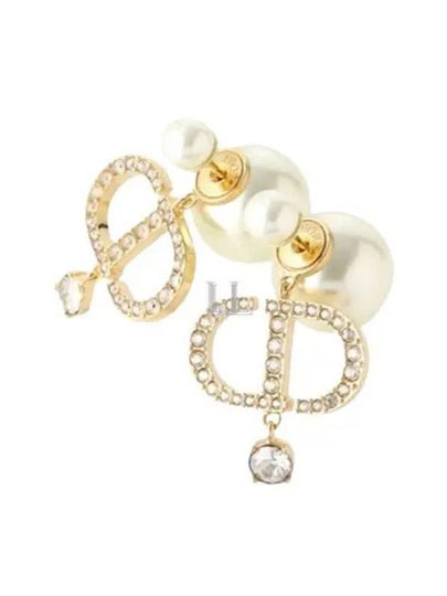 Tribales Pearl Earrings Gold - DIOR - BALAAN 2