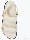 Kira Sports Logo Leather Sandals New Ivory - TORY BURCH - BALAAN 2