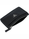 Triangle Stitch Logo Card Wallet Black - PRADA - BALAAN 8