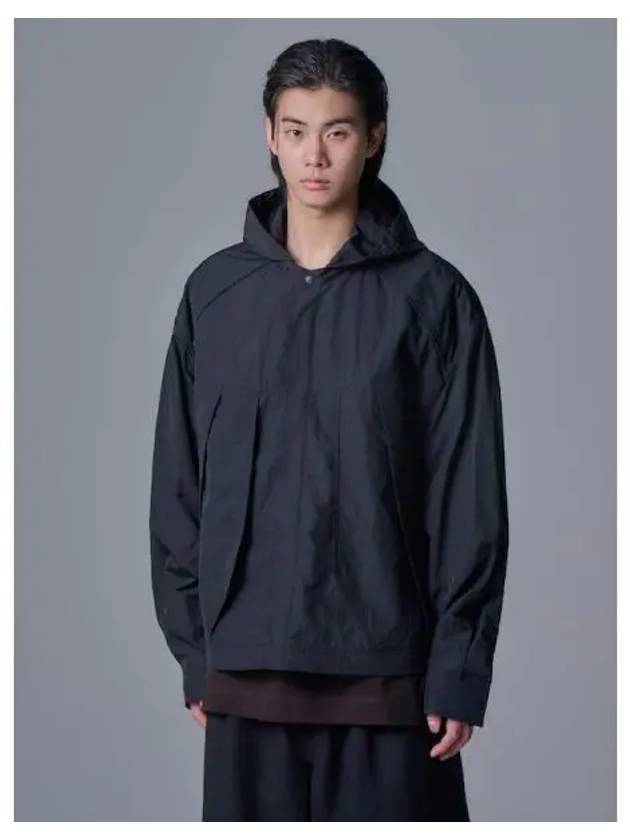 Nylon front big pocket hooded shirt black domestic product GM0024041842069 - JUUN.J - BALAAN 1