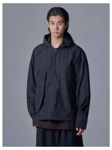 Nylon front big pocket hooded shirt black domestic product GM0024041842069 - JUUN.J - BALAAN 1