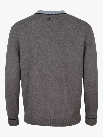 Drew Men s Jacquard Cardigan DM47KC32 GREY - DRUH GOLF - BALAAN 2