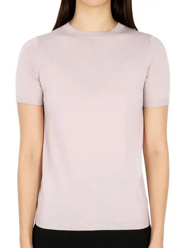 Women's Midas Cotton Knit Top Rosa Antico - MAX MARA - BALAAN.