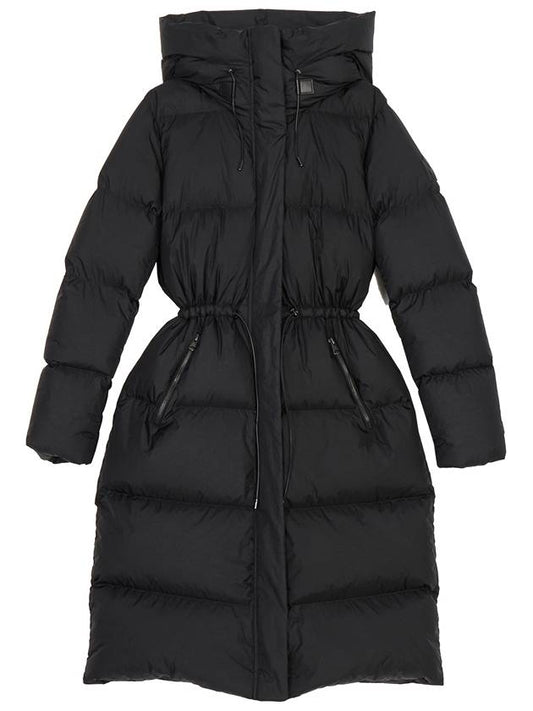 ISHANI BLACK Women s Hooded Long Down Coat Loose Fit - MACKAGE - BALAAN 1