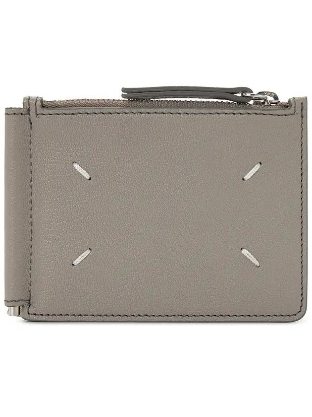 4 Stitch Slim Card Wallet Ash - MAISON MARGIELA - BALAAN 1