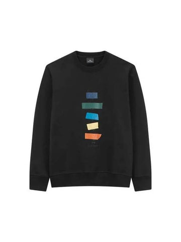 PS Tape Rabbit Cotton Sweatshirt Black - PAUL SMITH - BALAAN 1