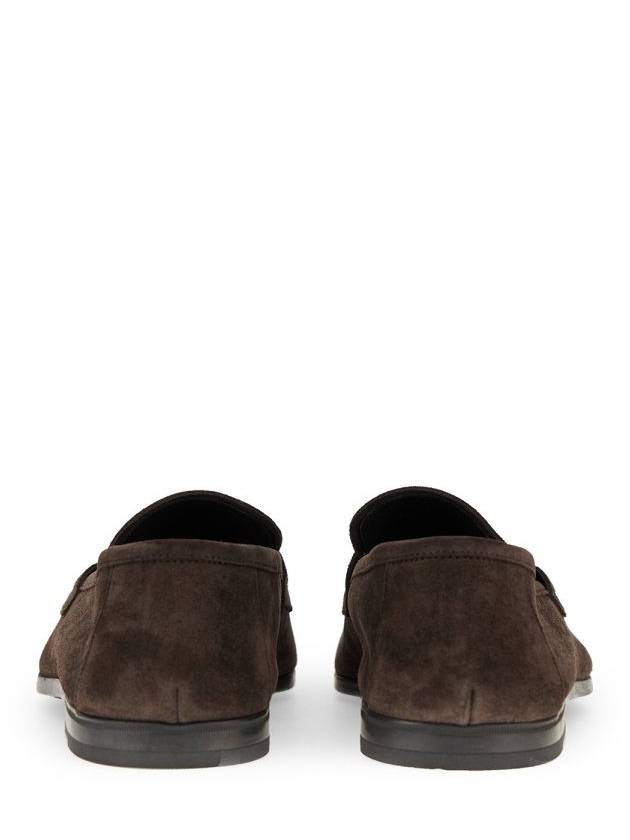 Suede Penny Loafer Brown - TOM FORD - BALAAN 4