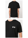 Double Monochrome Foxhead Patch Classic Short Sleeve T-Shirt Black - MAISON KITSUNE - BALAAN 6