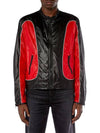 J Clay Shiny Ripstop Biker Jacket Black Red - DIESEL - BALAAN 2