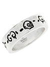 Ghost 6mm Ring Silver - GUCCI - BALAAN.