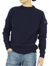 Metropolis Merino Wool Knit Top Navy - CP COMPANY - BALAAN 3