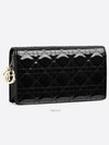 Lady Cannage Calfskin Pouch Bag Black - DIOR - BALAAN 5