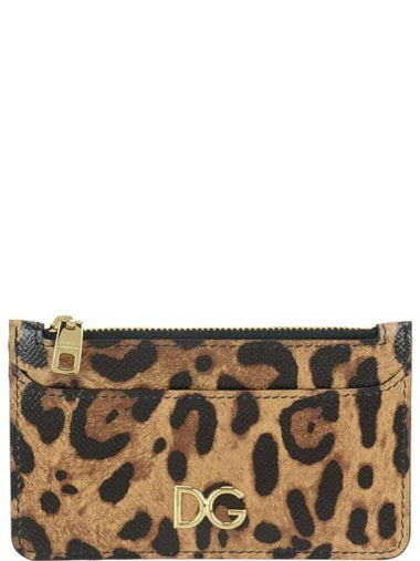 Leopard leather card wallet BI1032 AI915/HA93M - DOLCE&GABBANA - BALAAN 1